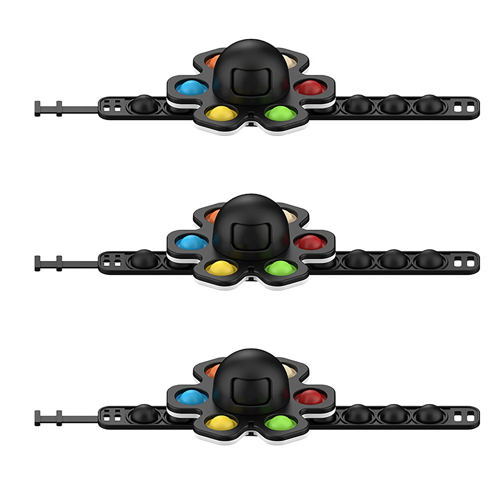 

Push Fidget Toys Cheap Sensory Stress Reliever Bracelet Silicone Sensory Decompression Desktop Puzzle Decompression Toy