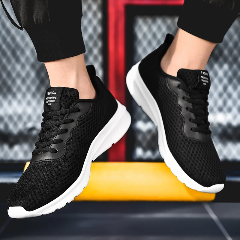 New Light Men Running Shoes Fashion Sneakers For Breathable Sport Tenis Masculino Mesh Dropshipping 39-48 | Обувь