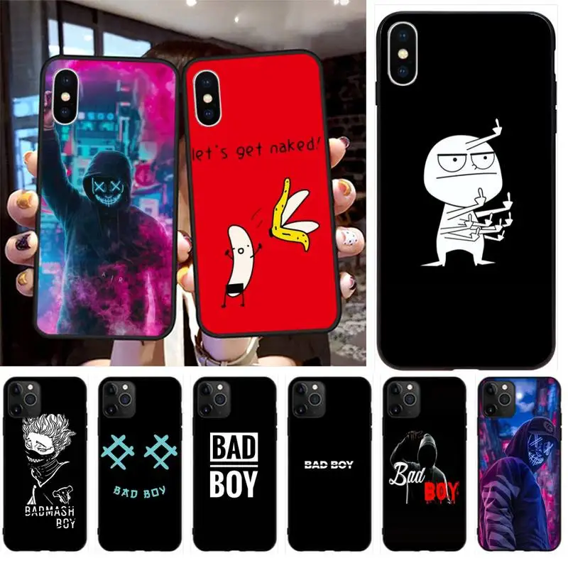 

CUTEWANAN BAD BOY DIY Luxury Phone Case for iPhone 11 pro XS MAX 8 7 6 6S Plus X 5S SE 2020 XR case