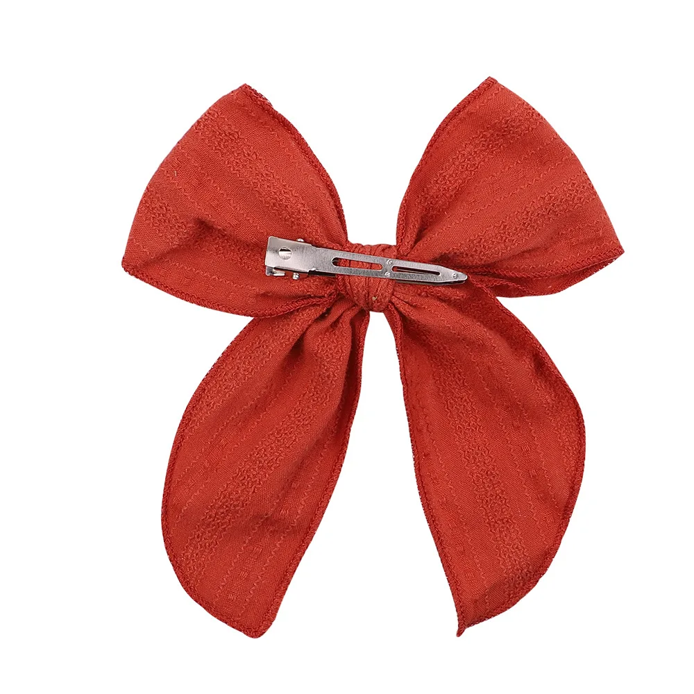 

New Fashion Fruit Color Barrette Bow Temperament Satin Hairpin For Woman Super Large Bow Back Head Clip Girls Hair Accessories