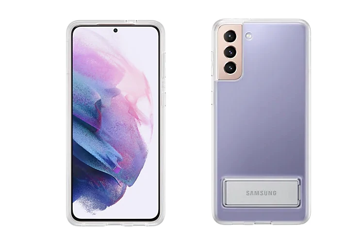 Новый оригинальный прозрачный Вертикальный чехол для Samsung JDM с подставкой Galaxy S21