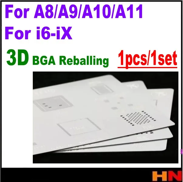 1 шт. трафарет 3D BGA для ремонта iphone X A8 6G 6P A9 6S 6SP A10 A11 7 7P 8 8P|Шлейфы мобильных