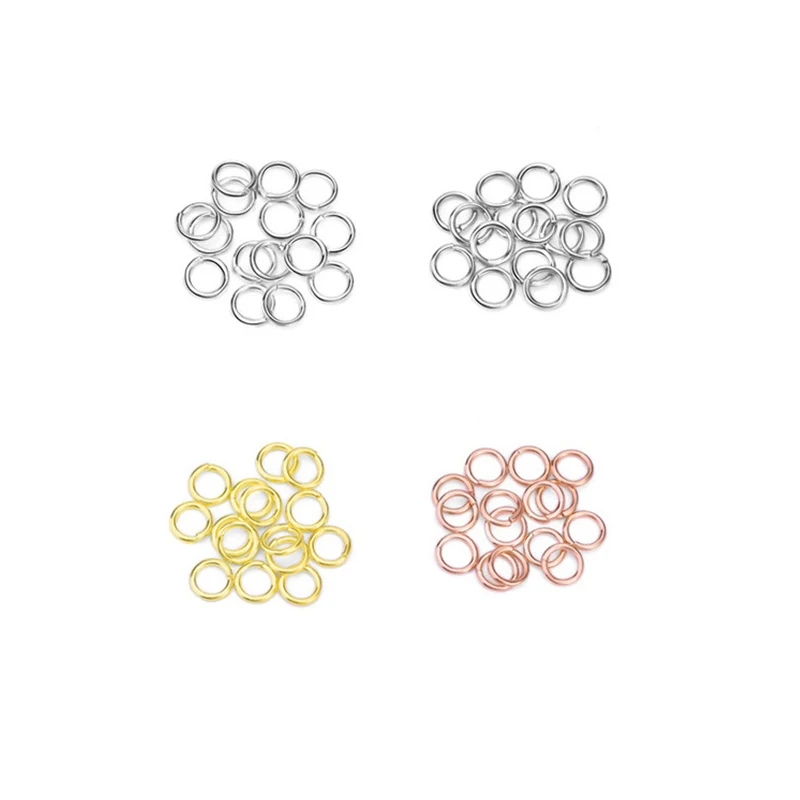 

10pcs/lot 925 Silver 3 3.5 4 5 6mm Jump Rings Split Rings Connectors For Diy Jewelry Finding Making Accessories