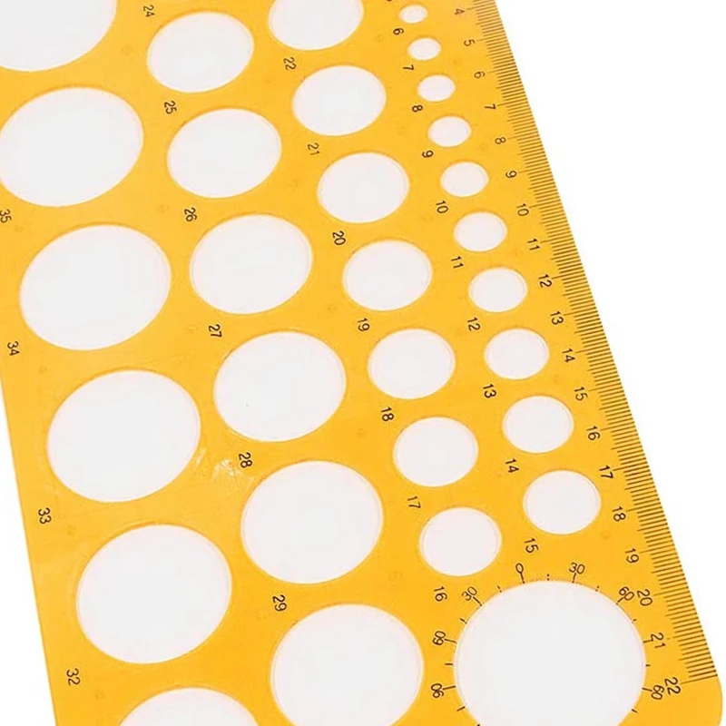 

Measuring Template Circle Template and Mathematical Template Geometric Scale Plastic Drawing Rulers