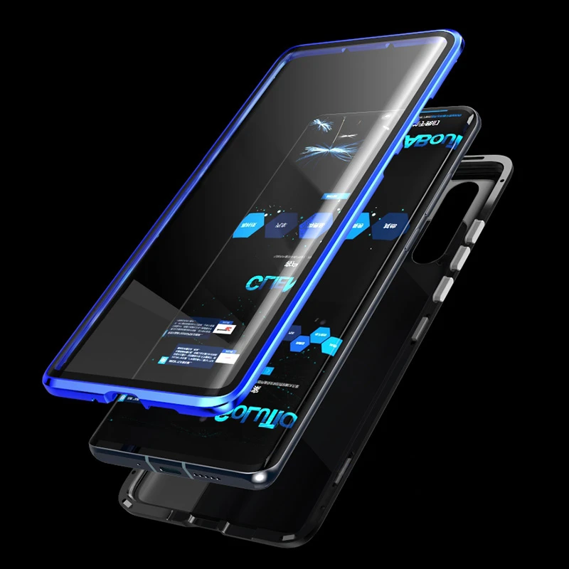 Полный корпус 360 Защитный чехол для huawei P30 Lite Pro магнитный металлический бронированный бампер Сенсорное стекло Защитная крышка huawei P30Lite чехол O