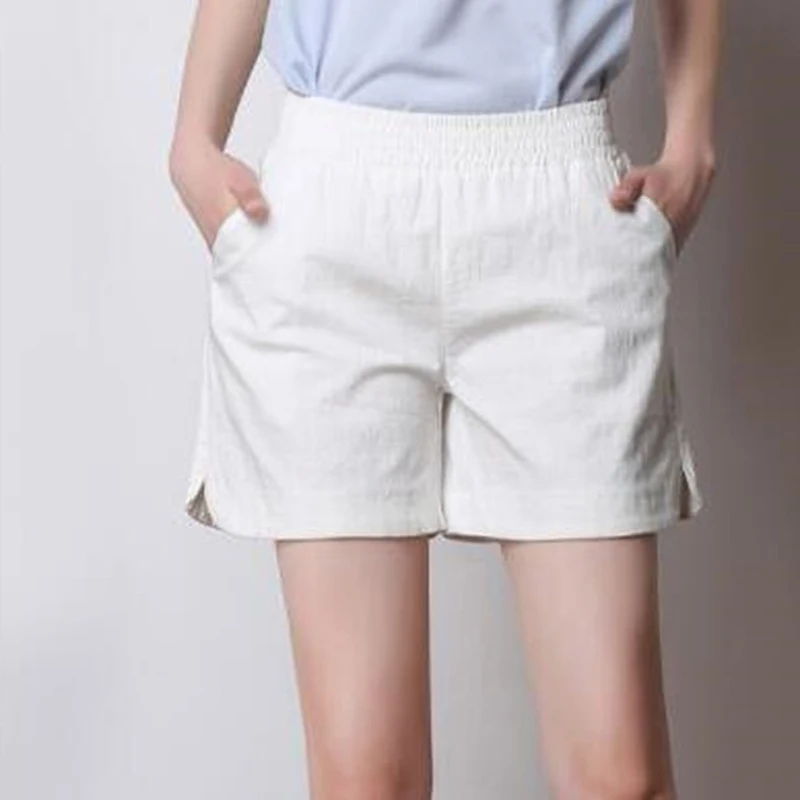 2019 летние женские шорты с широкими штанинами эластичным поясом повседневные