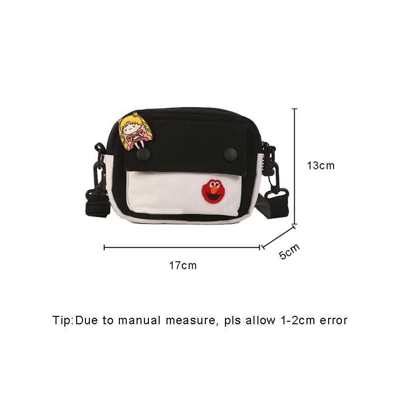 

Women Canvas Handbags Cartoon Female Mini Students Phone Bag Casual Ladies Cute Travel Crossbody Girl Flap Shoulder Bolsa SS3615