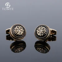 cufflinks for men tomye xk18s373 classic pattern sleeve button french shirt three dimensional character jewelry