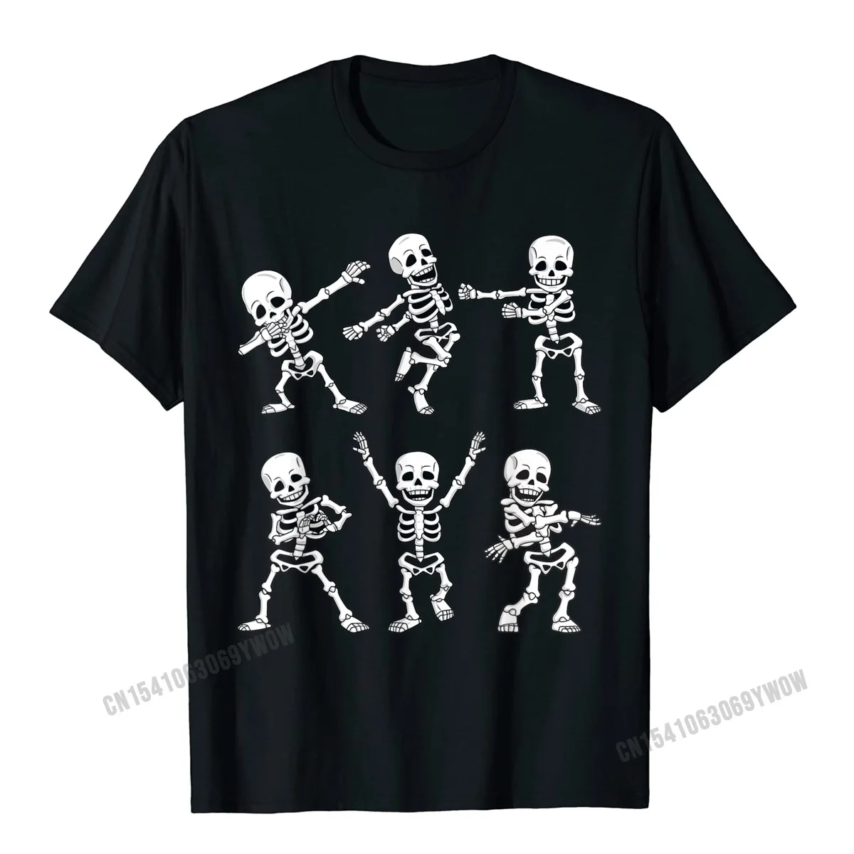 

Dancing Skeletons Dance Challenge Women Halloween T-Shirt Camisas Men Men Personalized Tops T Shirt Cotton T Shirt Slim Fit