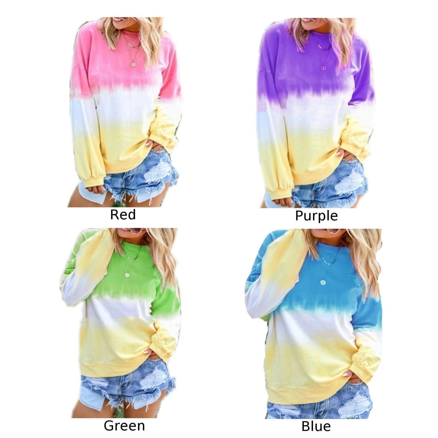 Women's Tops T-Shirts Vacation Autumn Round Neck Printed Fashion Holiday Long Sleeve Casual |