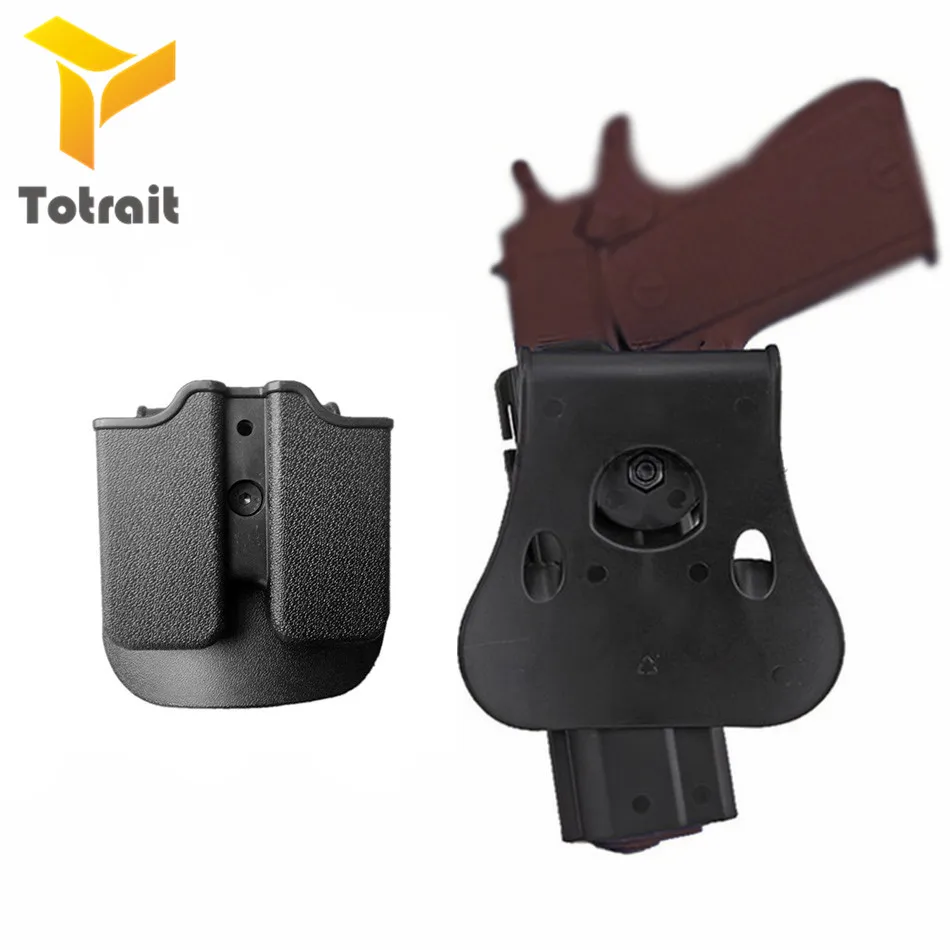 Кобура IMI colt1911 для правой руки ремень петля искусственная тактическая кобура
