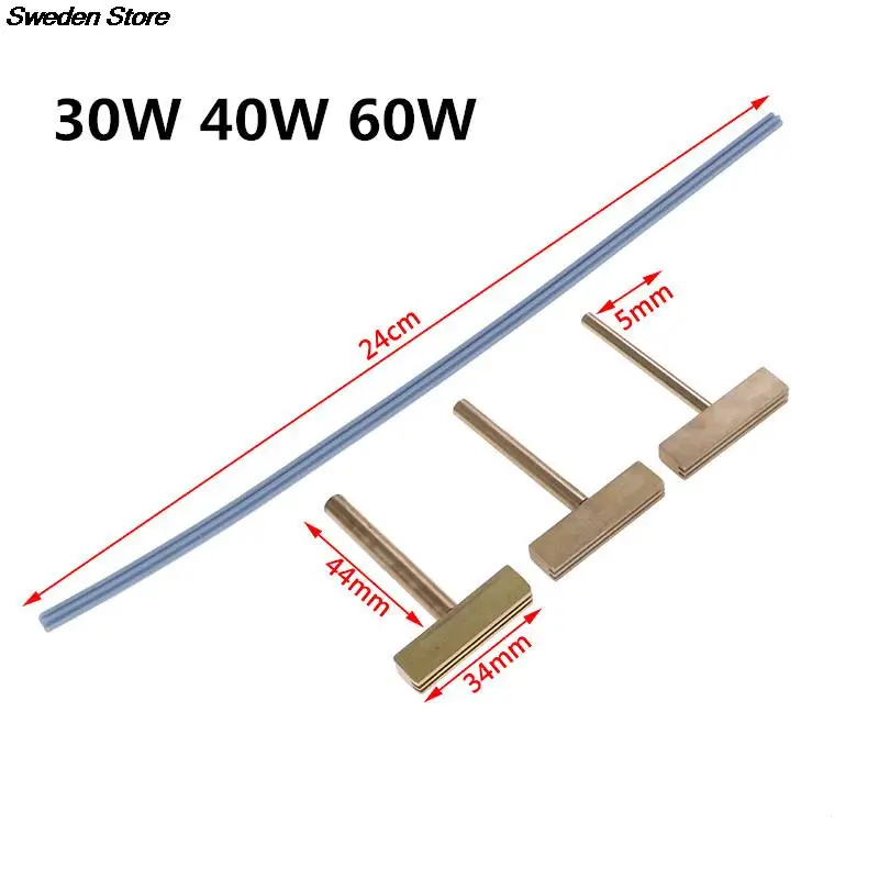 

30/40/60W Soldering Iron T Tip T-head,Copper T-Tips + Rubber Cable Hot Press For LCD Screen Pixel Flex Cable Repair