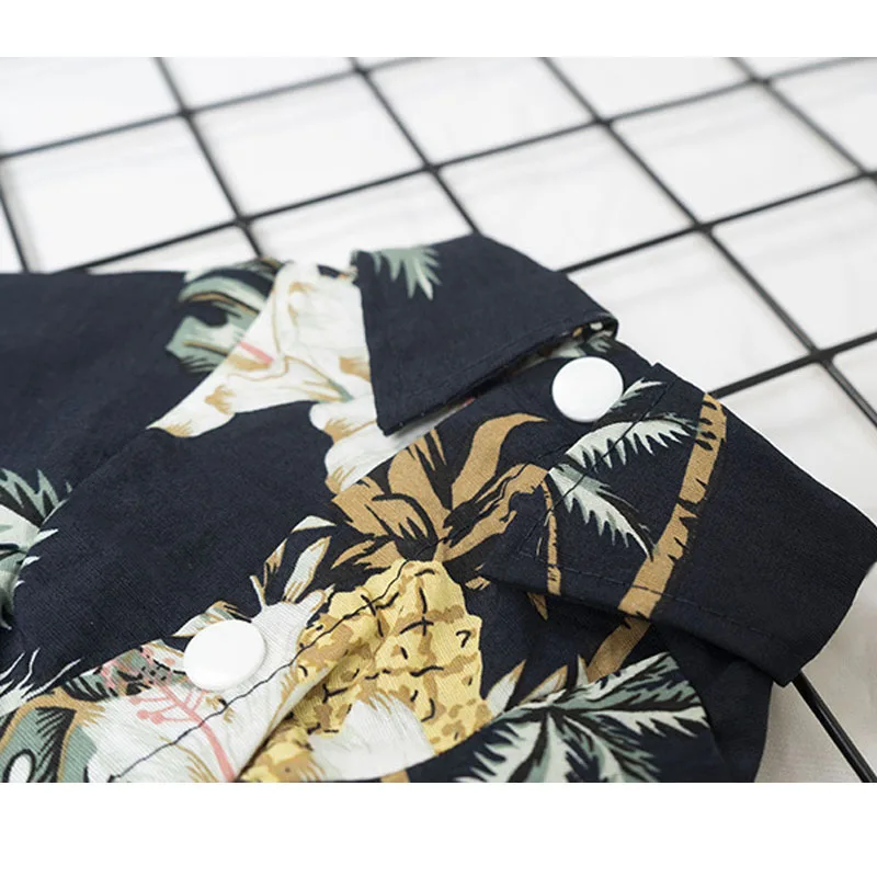 Кокосовое Дерево Печать Собака Футболка Щенок Кот Толстовка для симпатичного