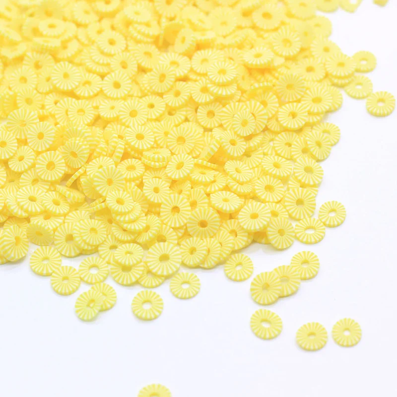 Фруктовые ломтики ананаса 100 г полимерная глина для рукоделия материал