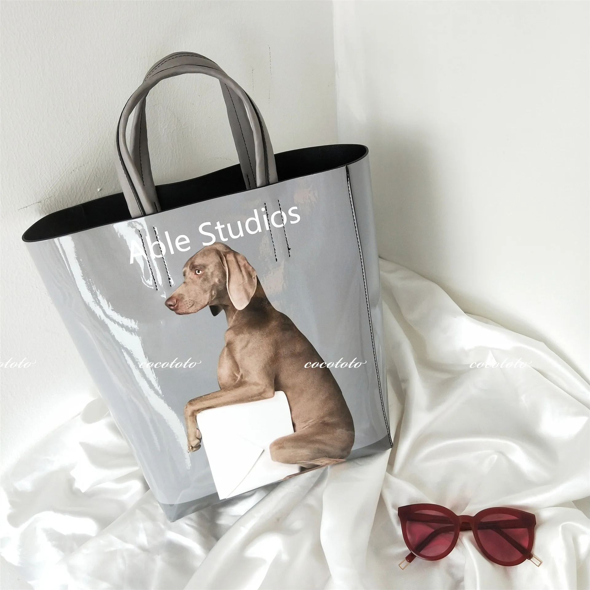 2021 трендовая крутая женская сумка через плечо с принтом собаки |