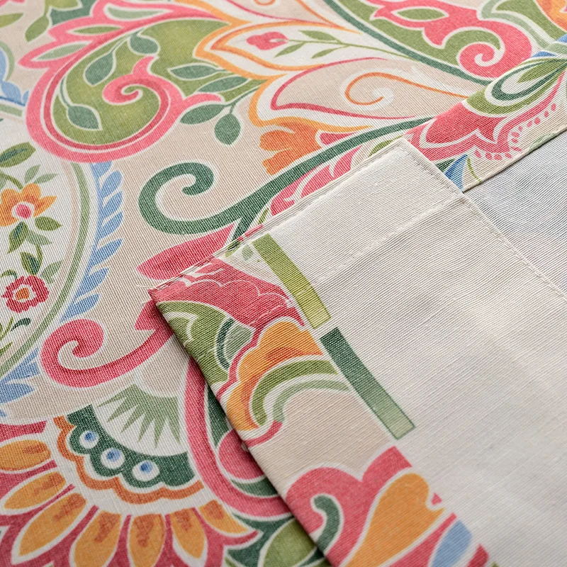 

Polyester/Cotton Printed Curtains with Modern Fashion and Fine Hand-feel Curtains for Living and Bedrooms Blackout Curtains