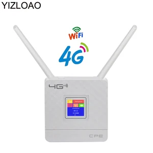 yizloao 4glte router gateway 4g 3g 2g broadband mobile hotspots unlimited modem portable wifi router sim antennas wanlan port free global shipping