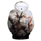 Худи унисекс в стиле хип-хоп с капюшоном в виде головы сирены