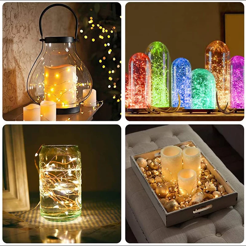 

USB LED String Light Bluetooth App Control Copper Wire String Lamp Waterproof for Christmas Tree Decoration Indoor And Outdoor