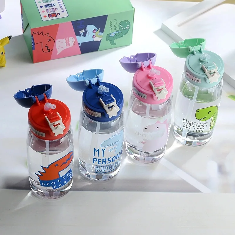 

Kids Water Sippy Cup with Bag Cartoon Baby Feeding Cups with Straws Leakproof Water Bottles Outdoor Portable Children's Cups