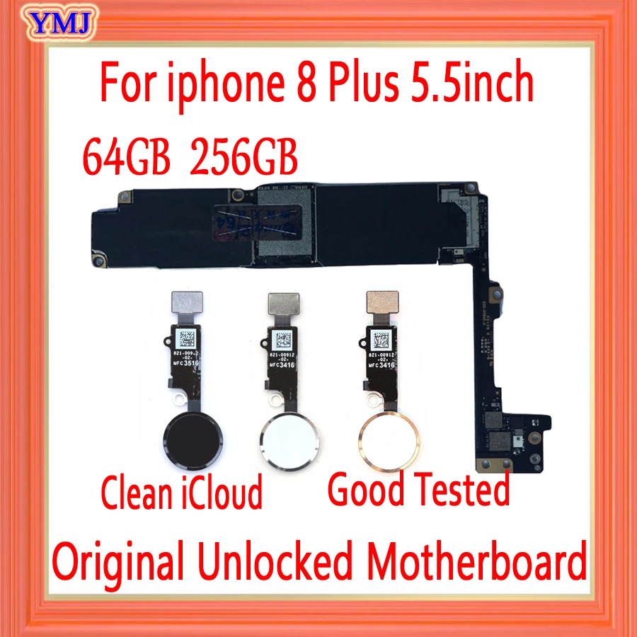 Материнская плата без iCloud для iphone 8 Plus оригинальная разблокированная P логические