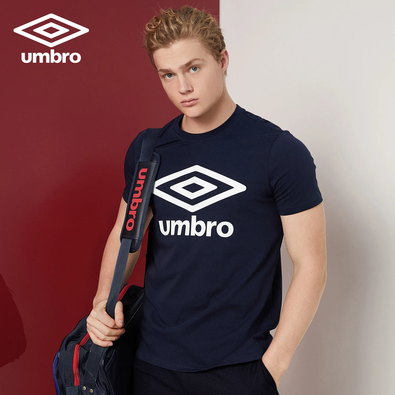 Umbro аутентичная Мужская Классическая футболка с коротким рукавом свободный крой