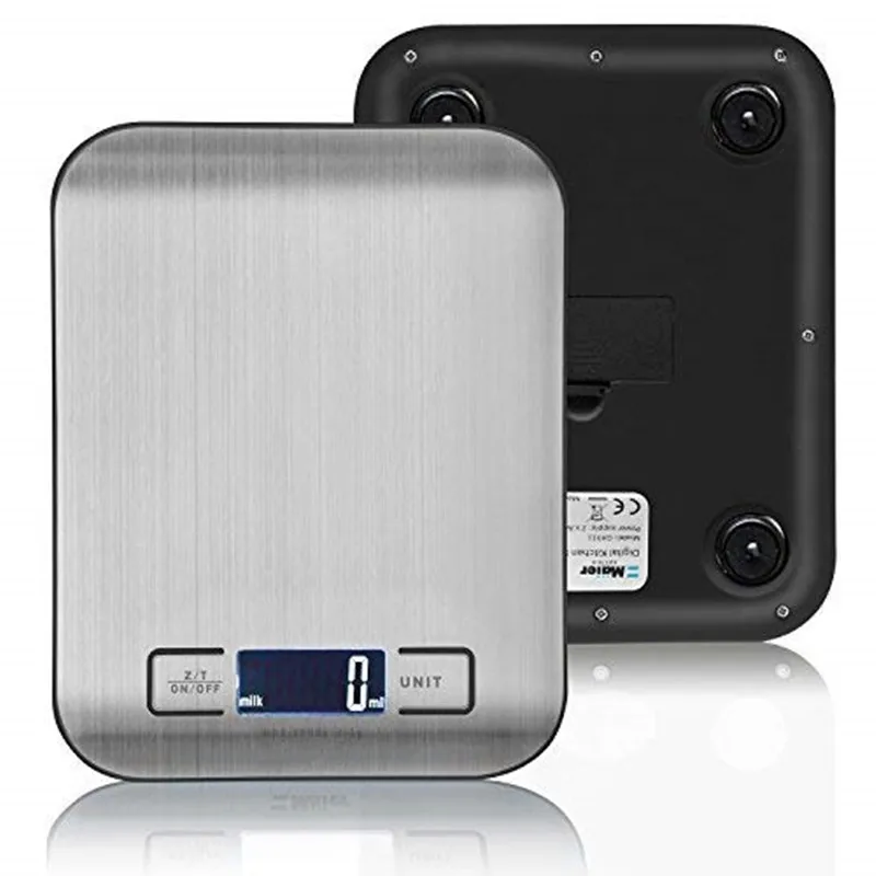 Электронные цифровые весы для пищевых продуктов Макс. 5 кг из нержавеющей стали с