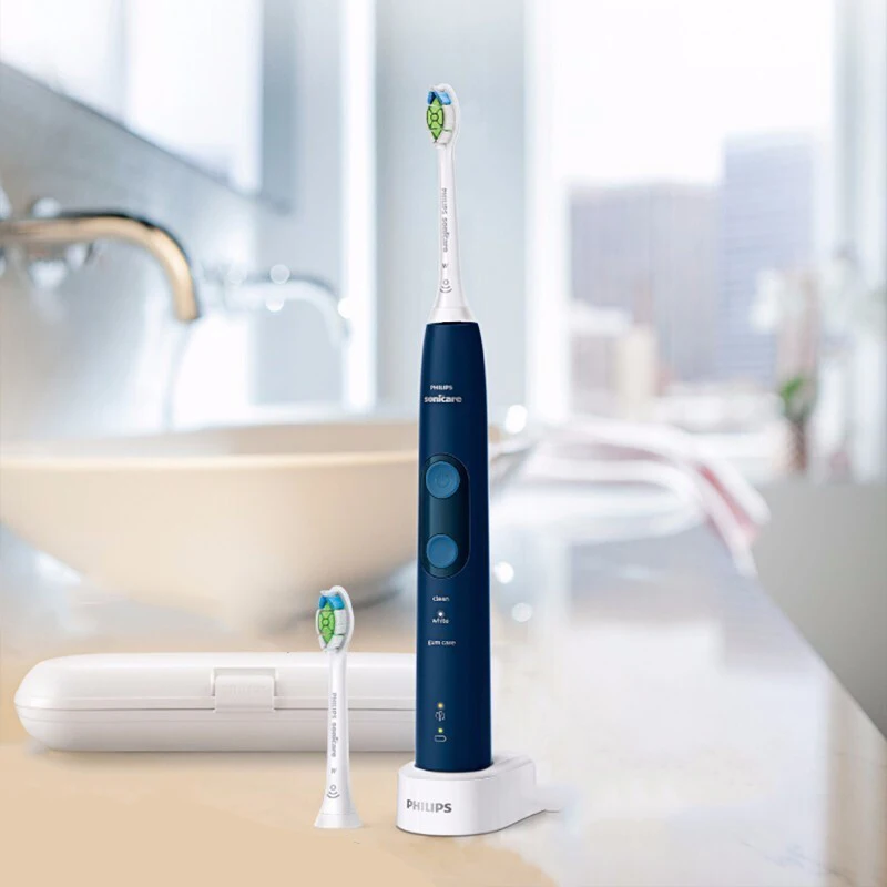 Электрическая зубная щетка Philips Sonicare HX6851 с многорежимным индикатором вогнутый