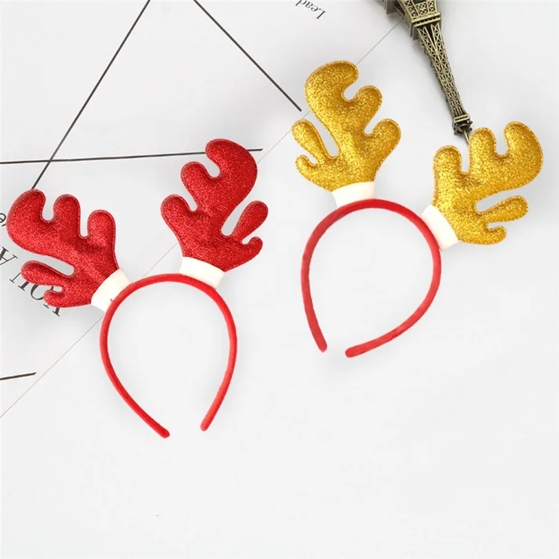 Горячая Рождественская повязка на голову Санта Рождественские вечерние