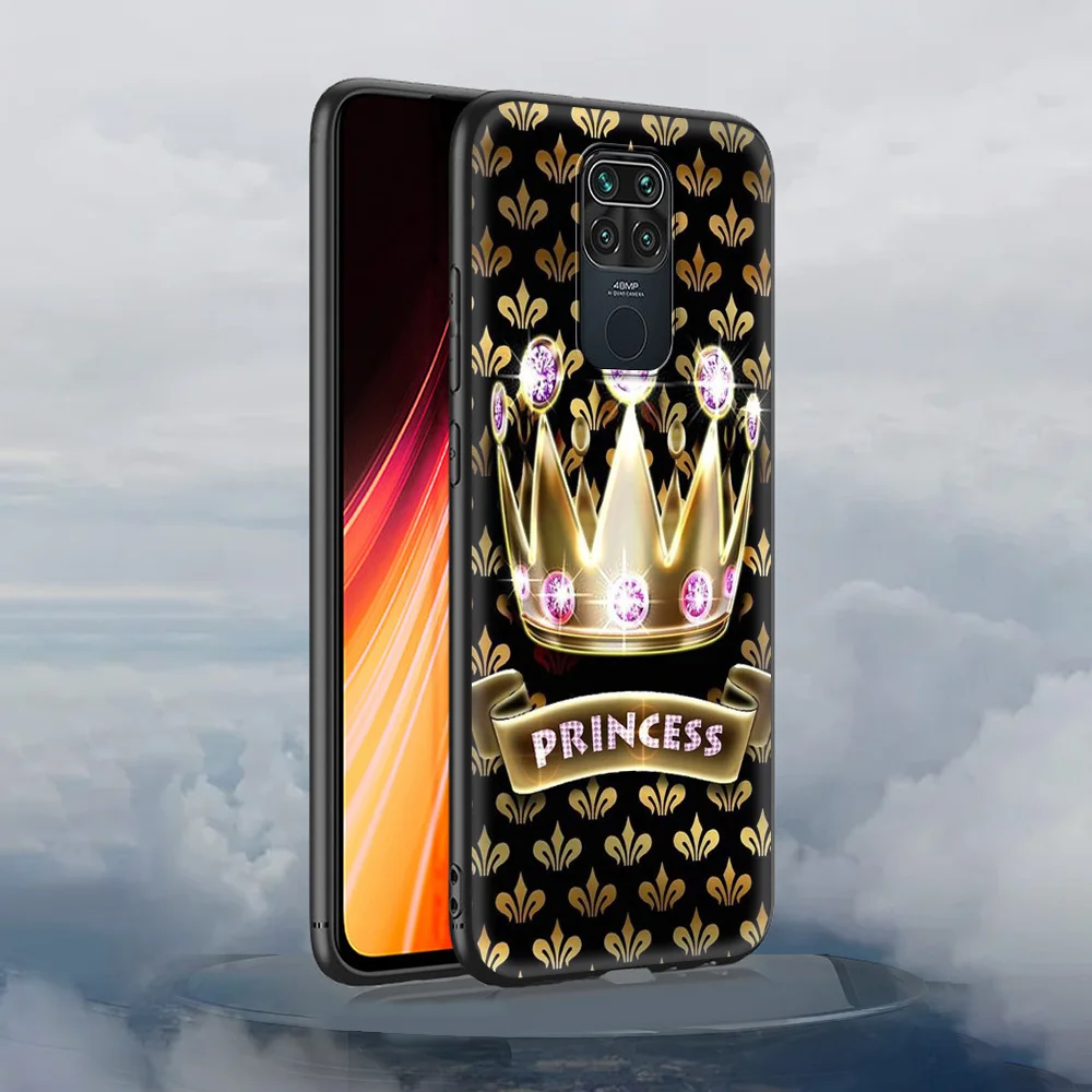 

Diamond Crown Shockproof Soft Cover for Redmi Note 7 8 8T 9 9S 10 Pro Luxury Case 7 7A 8 8A 9A 9C TPU Phone Case Shell