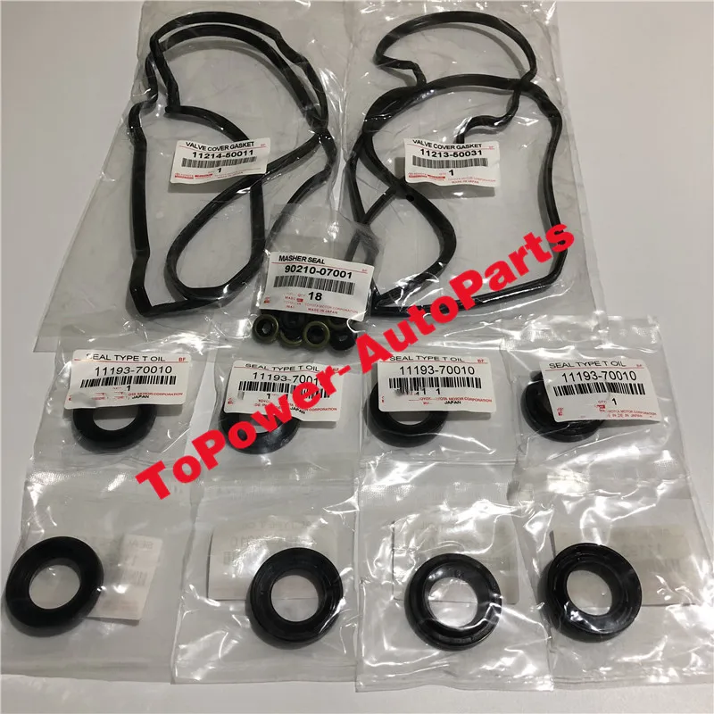 Комплект уплотнений для крышки клапана и свечей зажигания комплект трубки шайбы