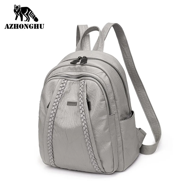 Женский рюкзак в Корейском стиле модный универсальный вместительный из мягкой