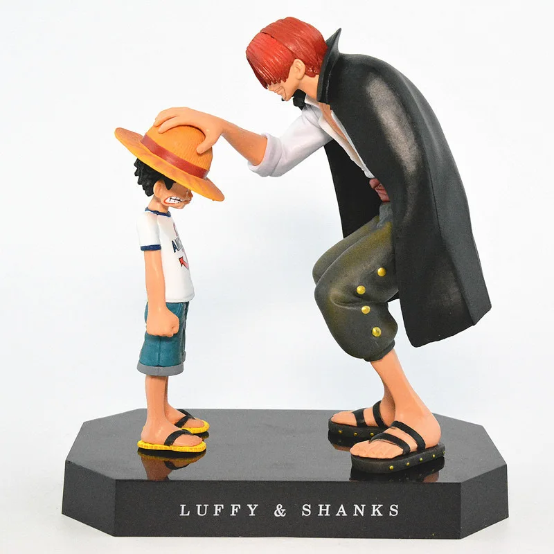 Фигурка аниме 18 см Akakami no shankusu + шляпа Luffy 2 шт. в наборе экшн фигурка из ПВХ