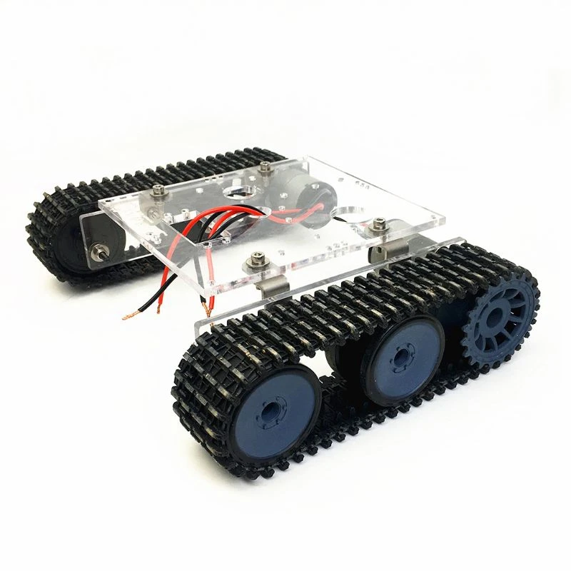 Акриловый Танк робот шасси DC9-12V гусеничный Автомобиль DIY платформа комплект для