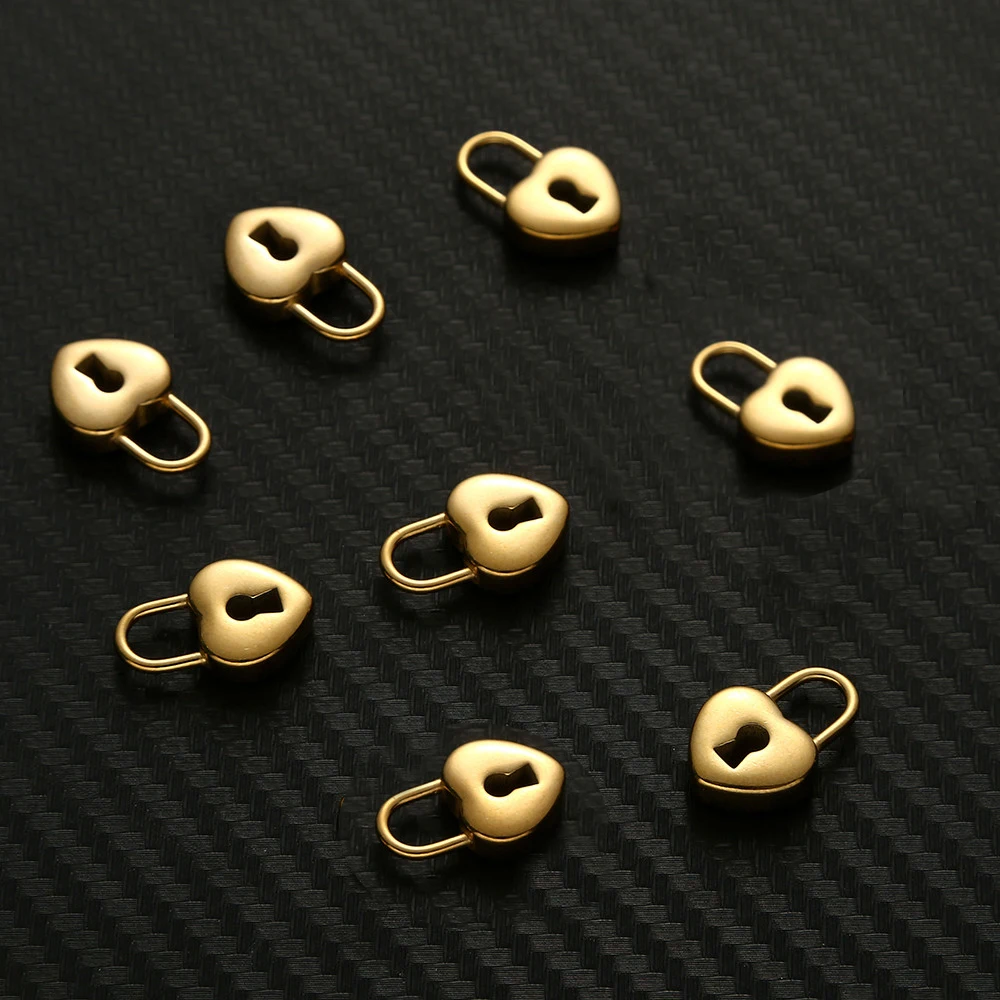 

5 шт. 13*20 мм Нержавеющая сталь маленький замок сердце кулон Шарм для изготовления ювелирных изделий ювелирные изделия замок аксессуары