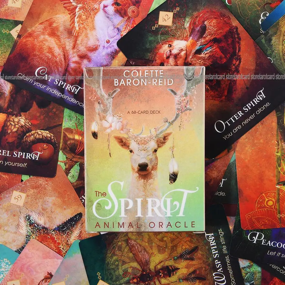The Spirit Animal Oracle A 68-Card Deck and Electronic Guidebook Divination Baron Reid Insects Fish Card Game Board | Игрушки и хобби