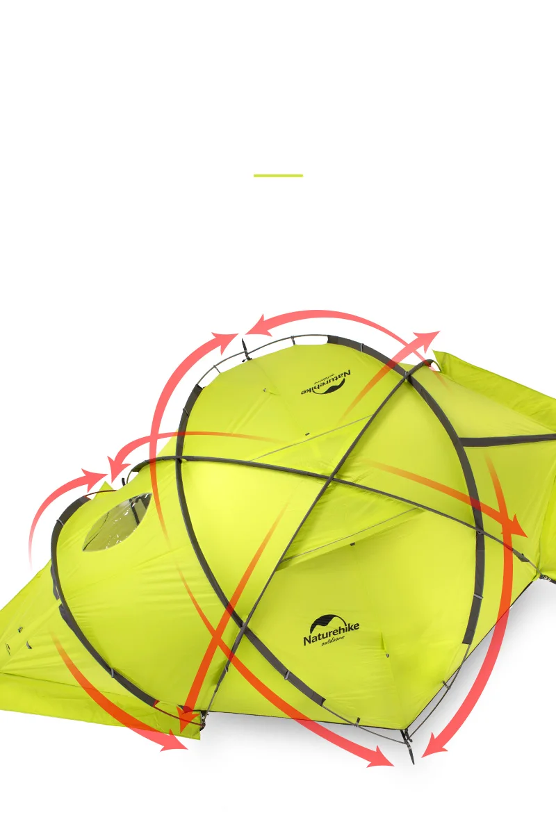 Naturehike Lgloo 2 тент двойной местный альпийский тент Сверхлегкий низкотемпературный тканевый тент Кемпинг альпинистский тент