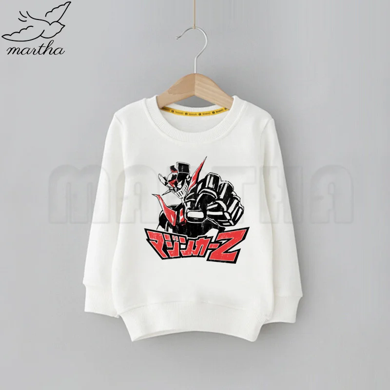 

Mazinger Z Manga Robot Movie T-shirt Kids Sweatshirt Girl Hoodies Boy/Girls Casual Hooded Clothes Unisex Print Sweatshirt