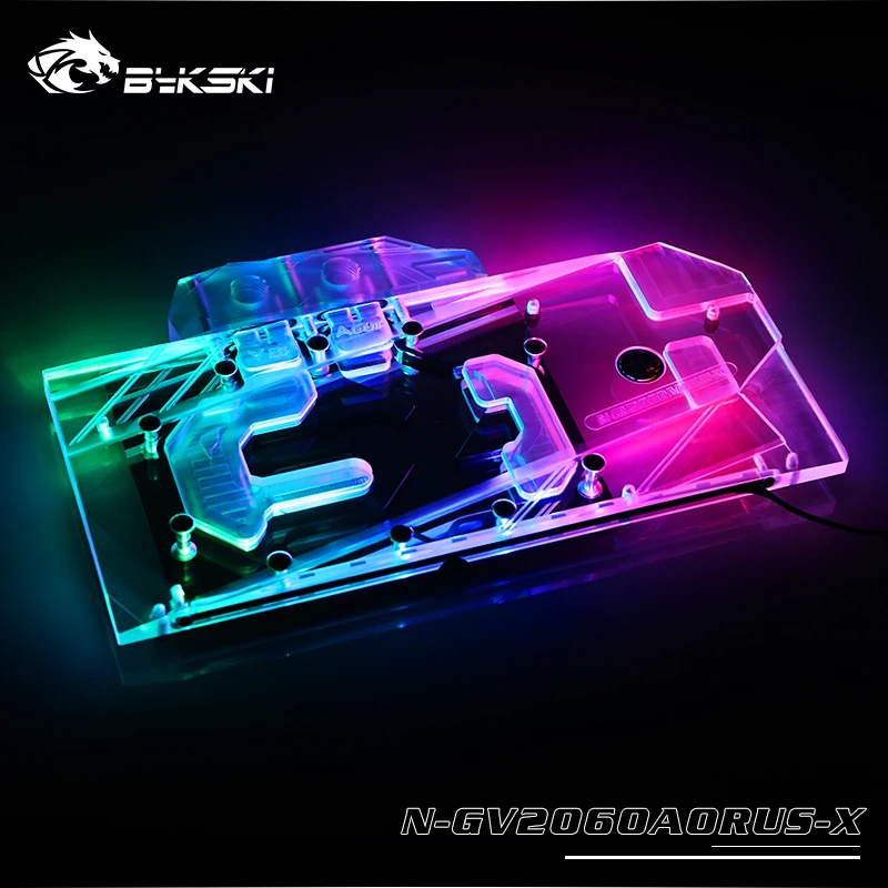 Bykski полный охват RGB/A RGB GPU водоблок для VGA Gigabyte AORUS GeForce RTX 2060 Xtreme 6G видеокарта N GV2060AORUS