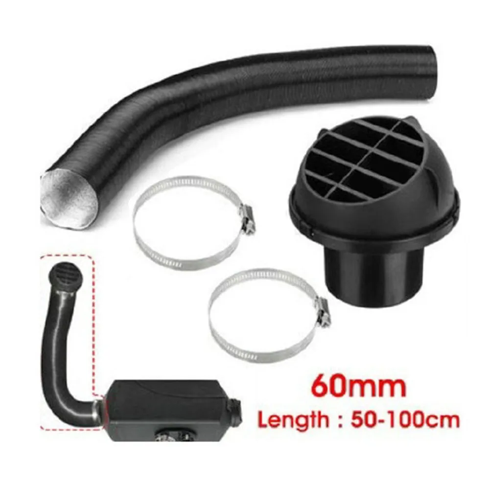 

60mm Heater Replacement Kits Heater Pipe Ducting Piece Warm Air Outlet Vent Kit Fit For Webasto Diesel Hose Tube Connector