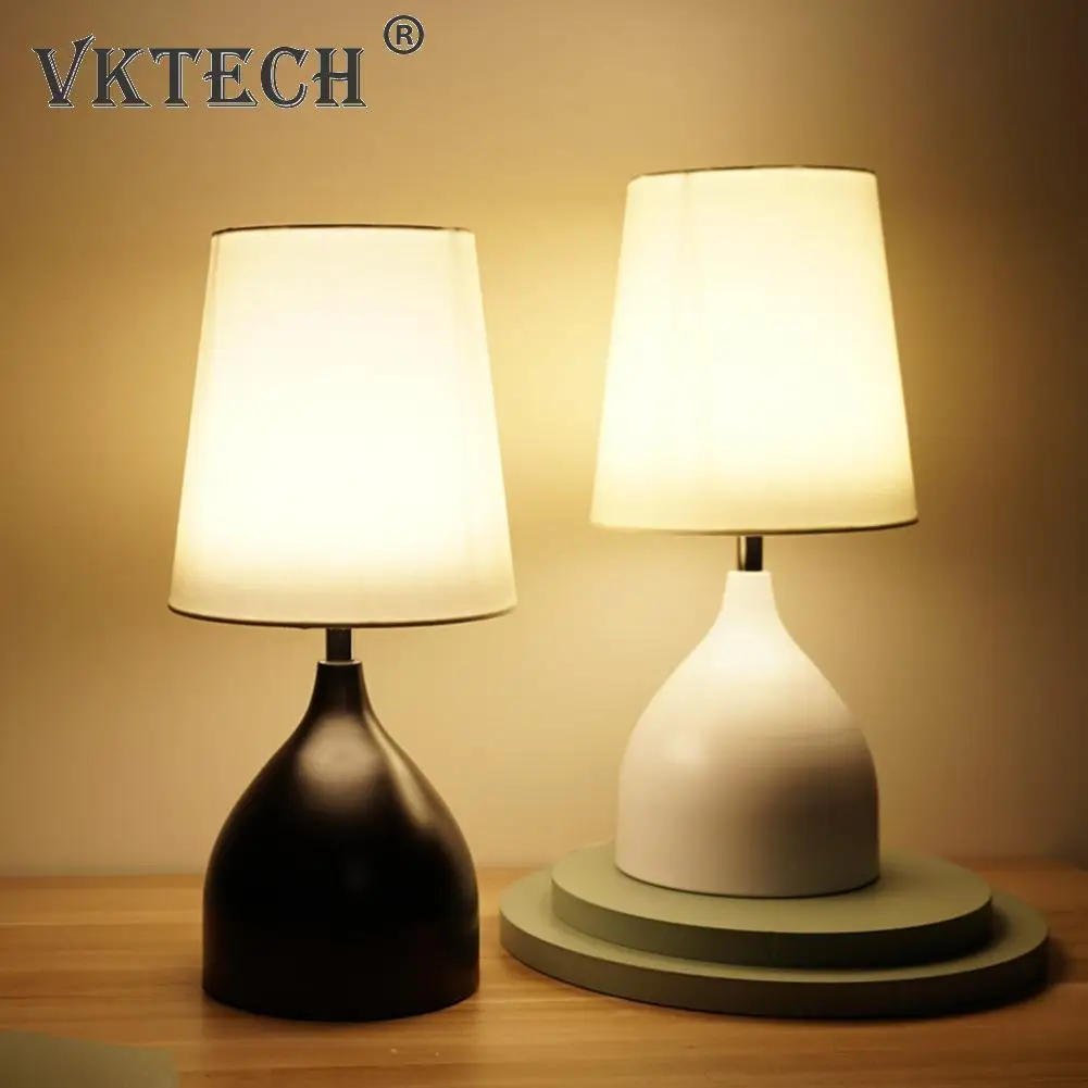 

Simple Modern Table Lamp Bedroom Living Room Desk Bedside Romantic Study Touch Night Light Decorations