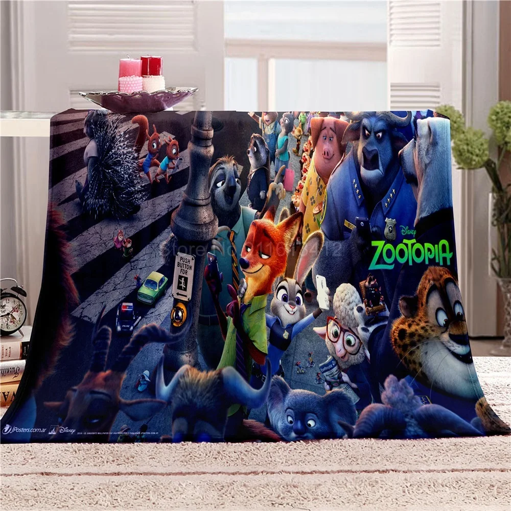 Фланелевое Одеяло с 3D принтом зоотопии Роскошное для дома дивана 150x20 0 см|Одеяла| |