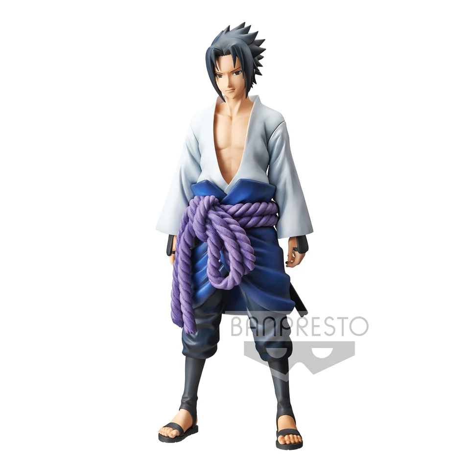 27cm Sasuke Tronzo, оригинальная Banpresto, Grandista Shinobi Relations Naruto, Shippuden, SASUKE kacashi Boruto Naruto, ПВХ фигурка, модель игрушки - Цвет: 27cm Sasuke