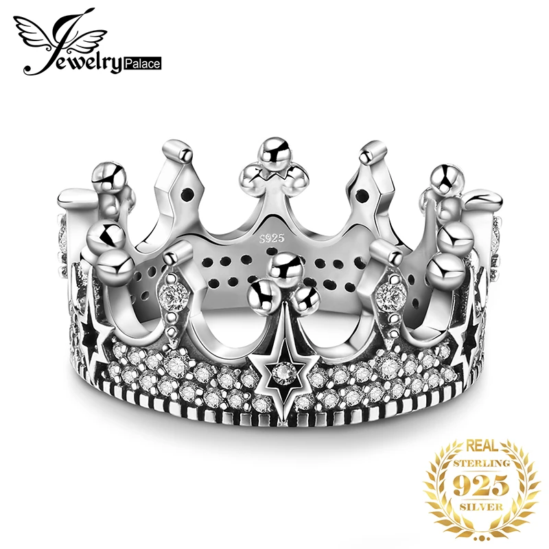 JewelryPalace Бесконечность Навсегда Любовь Цирконий Годовщина Обещание Кольцо Pure Стерлингового Серебра 925 Ювелирные Изделия Для Женщин Подарок