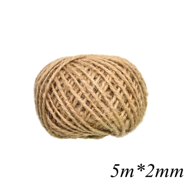 Rope 5m 25 шт. веселых рождественских крафт-бумажных ярлыков этикеток DIY для свадьбы, Нового года, подарочные бирки и упаковочные принадлежности, рукоделие Подарочная упаковка без веревки - Цвет: Rope 5m
