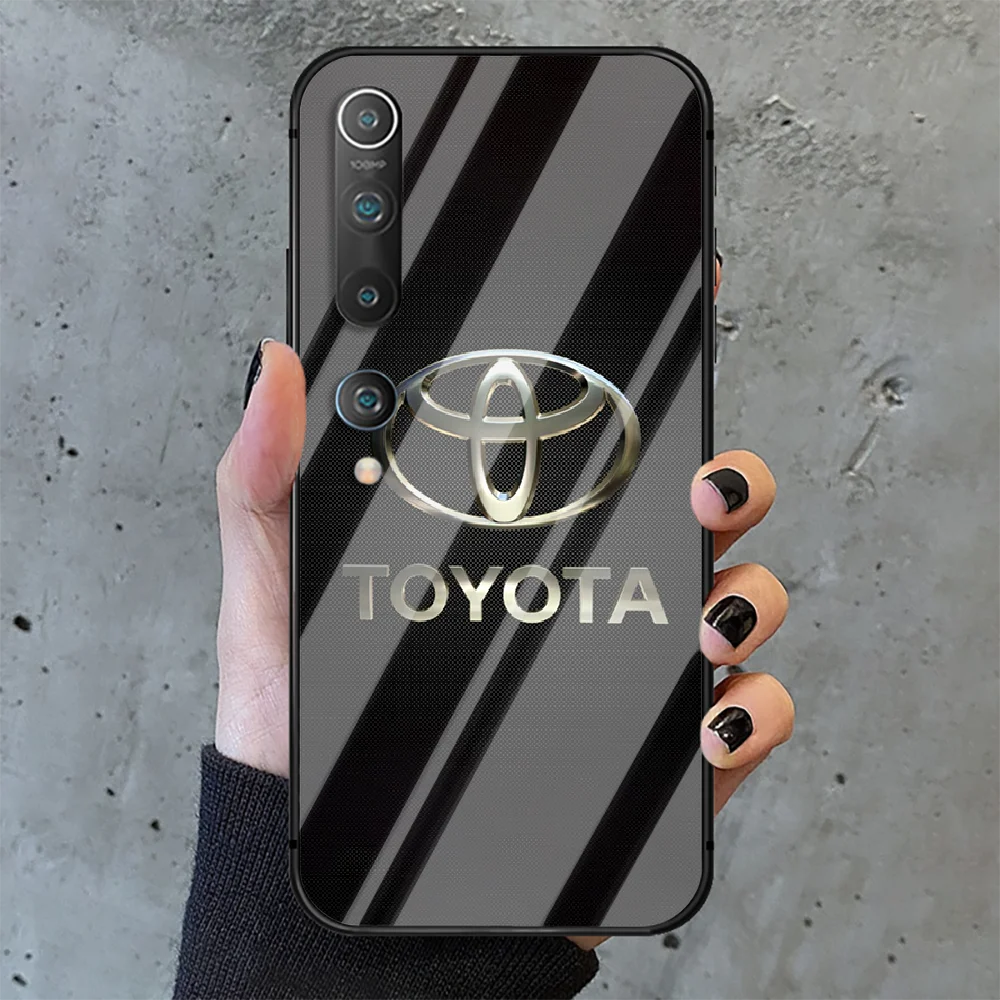 

Car Toyota Phone Tempered Glass Case Cover for Xiaomi Mi A MAX X POCO M Note 3 9 10 11 i T Pro Lite Soft Silicone Pretty