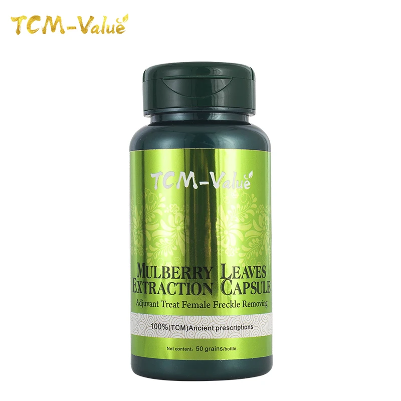 

TCM-Value Mulberry Leaves Extraction Capsule, Adjuvant Treat Female Freckle Removing, Female Freckle removing, Anti-aging 50pcs