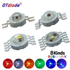 100 шт. 3 Вт 4 Вт 5 Вт 6 Вт 8 Вт 9 Вт 10 Вт 12 Вт 15 Вт 18 Вт RGB RGBW RGBWW RGBWY RGBWYV светодиодный чип COB Красочный Для 3 6 9 12 15 18 Вт сцсветильник