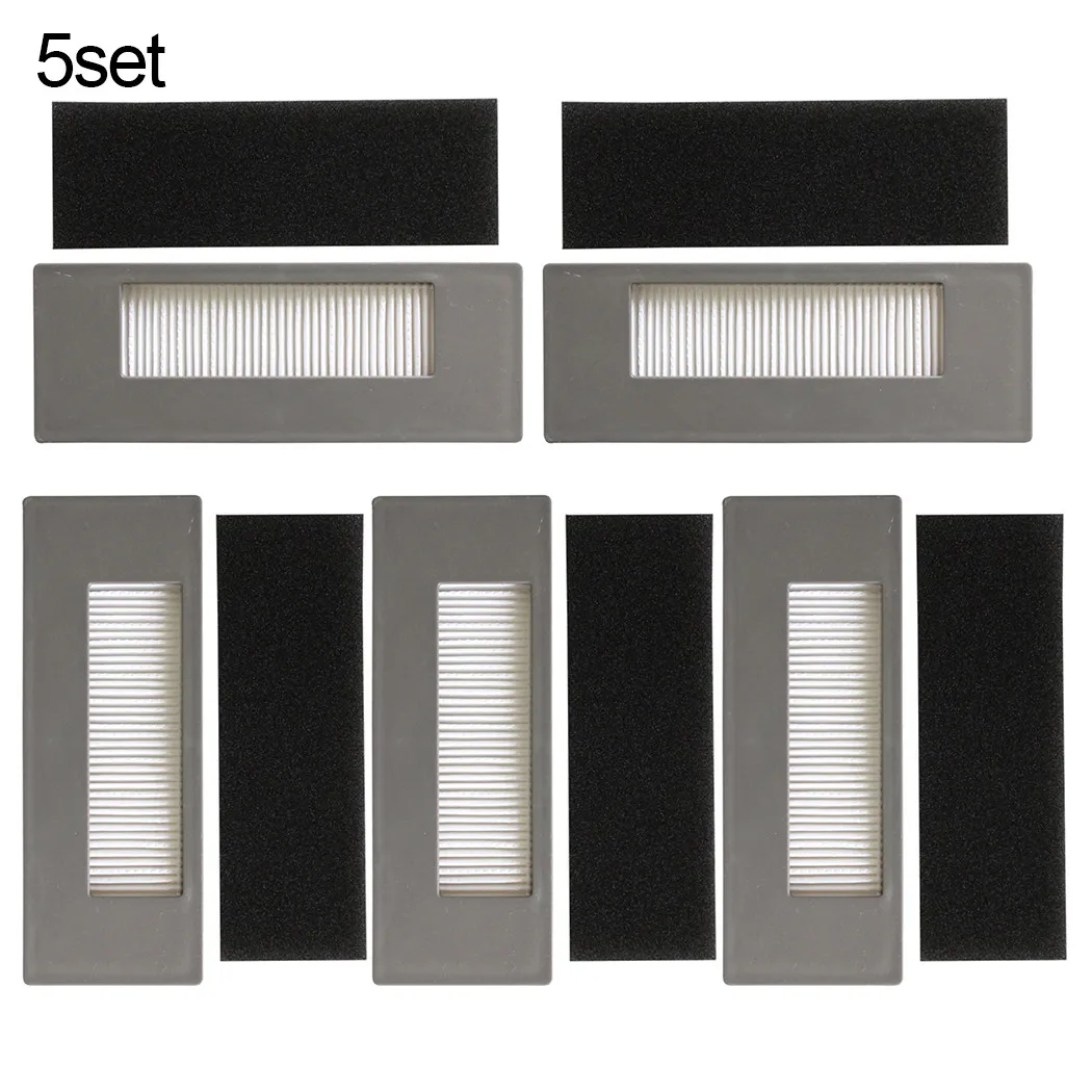 

5xFilter + 5xSponge Filter For Ecovacs DEEBOT DE5G Robotic Vacuum Cleaner Parts Suitable For Ecovacs DEEBOT DE5G Sweeper Accesso
