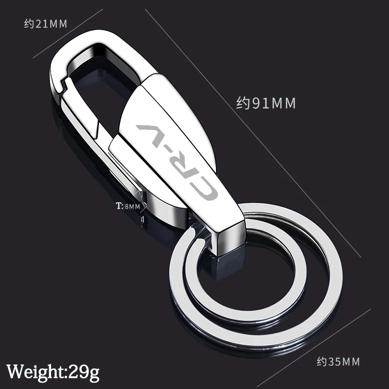 

new Car metal Keychains Alloy Keyring Key Chain for Honda crv 2007 2015 2016 2017 2018 2019 2020 Car trinket Car accessories